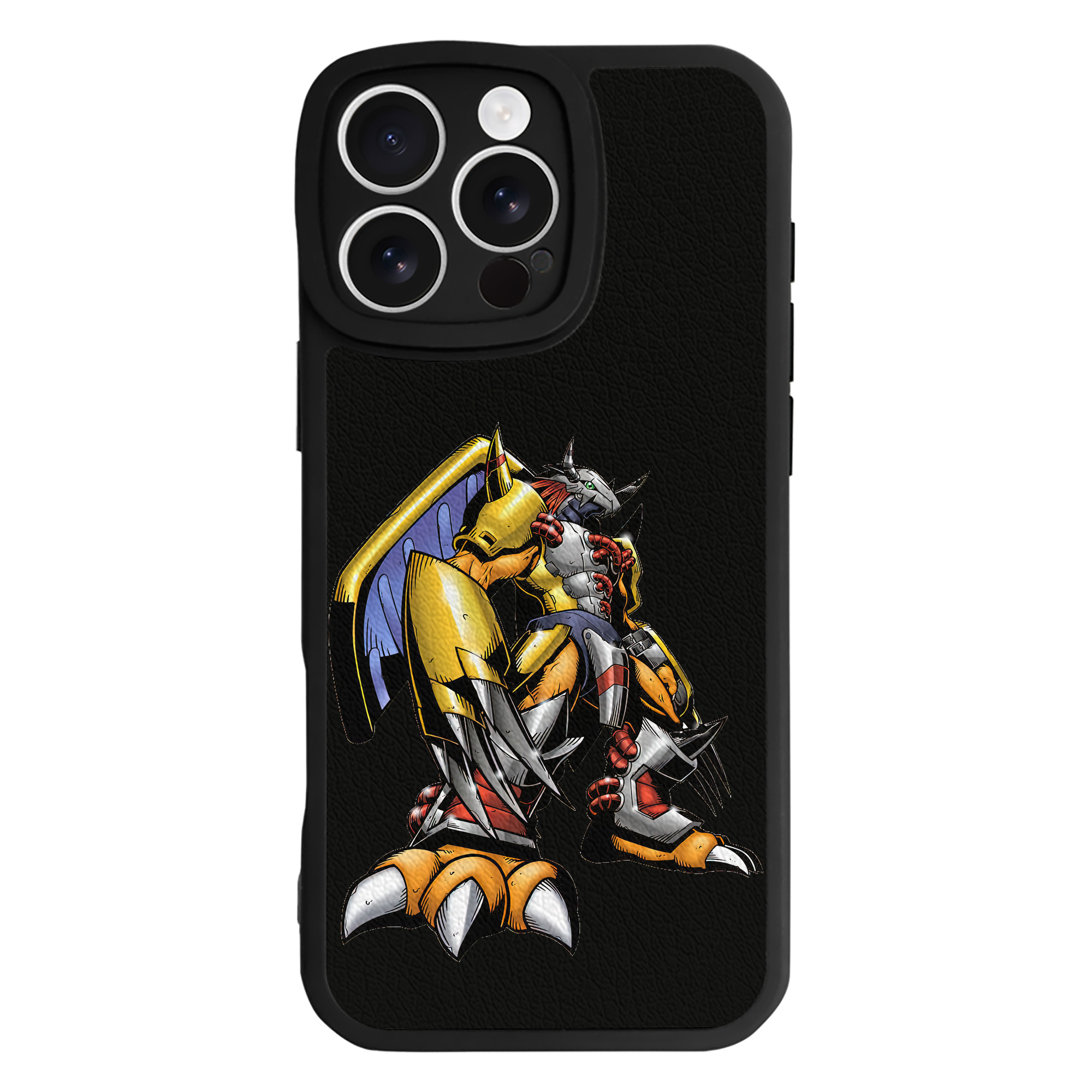 （画像用） Digimon デジタルモンスター/デジモン 【iPhone 16シリーズ対応】シリコンスマホケース（レザー調） 材質：シリコン
